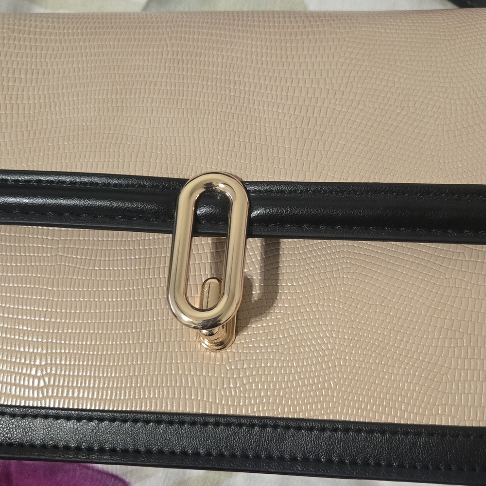Elegant Black and Tan Women's Bag